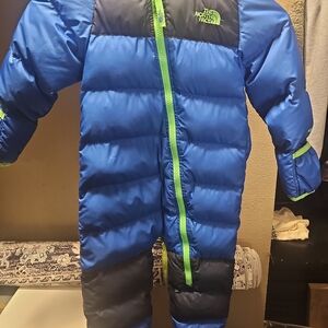 The North Face Blue and Navy Snowsuit